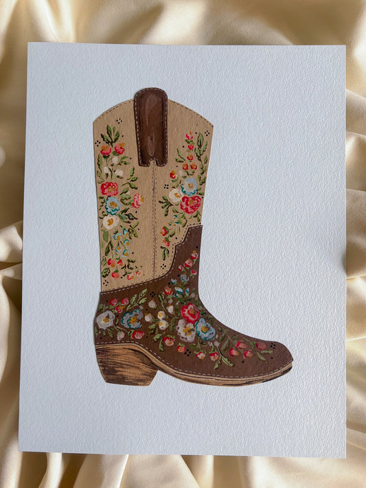 Floral Cowgirl - Original Art