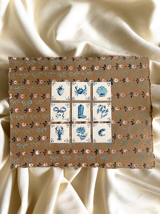 Coastal Cowgirl Tiles - Original Art