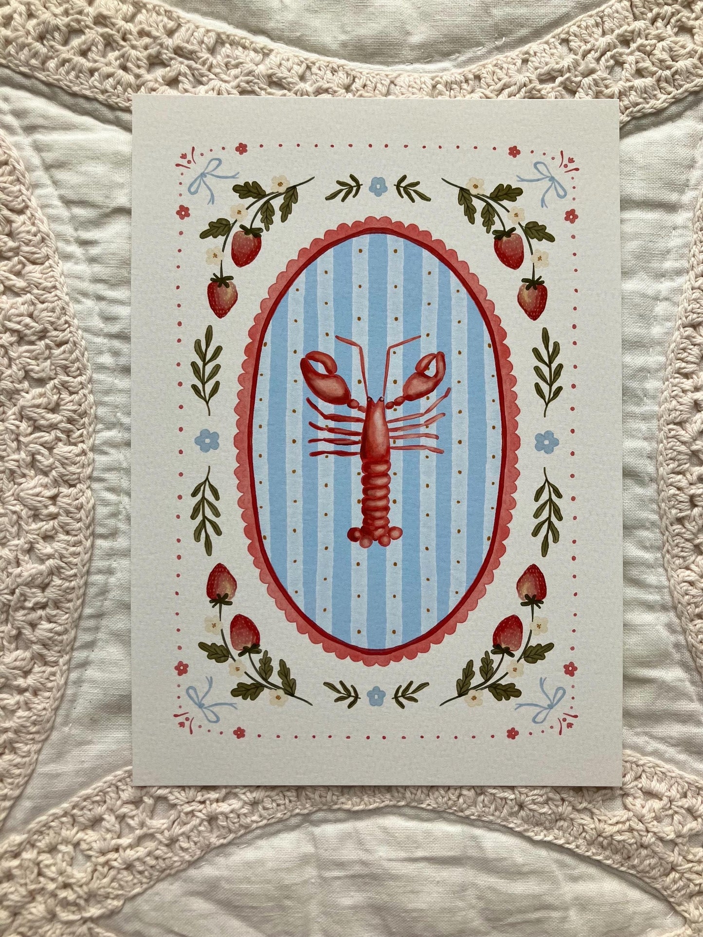 Berries & Lobsters Print