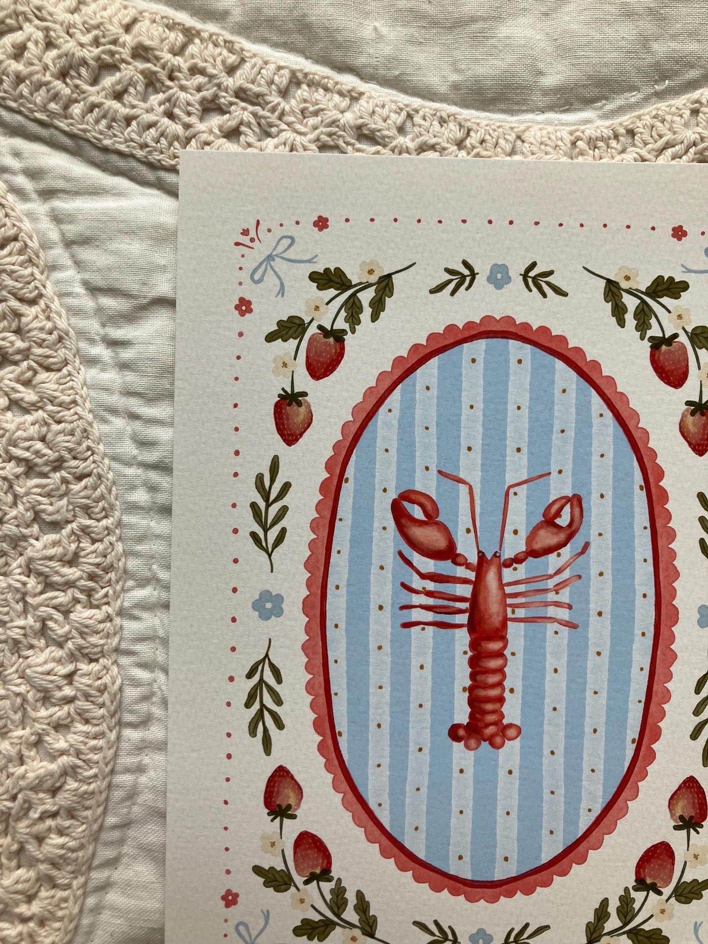 Berries & Lobsters Print