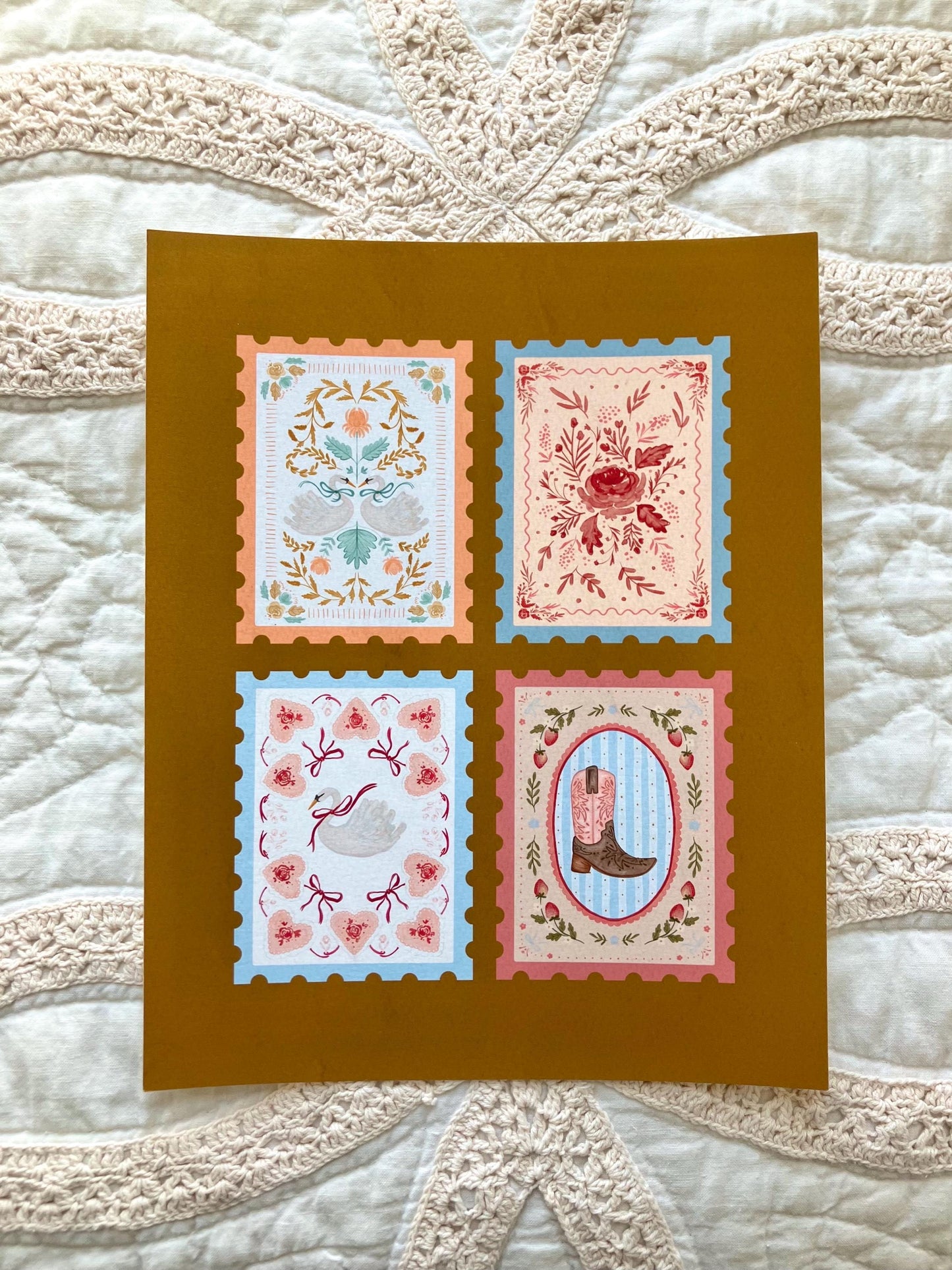 Vintage Postage Print