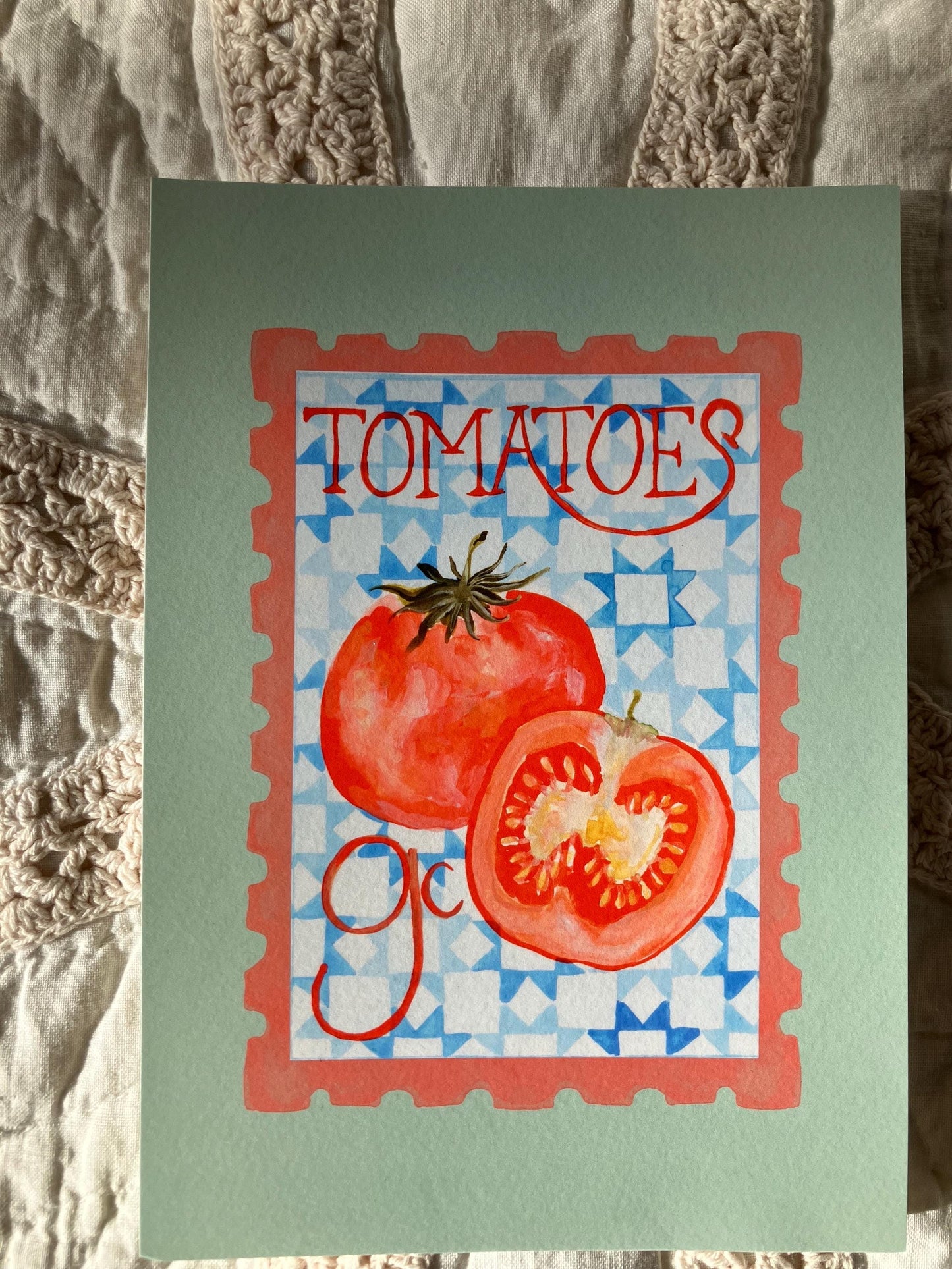 Tomato Postage Print