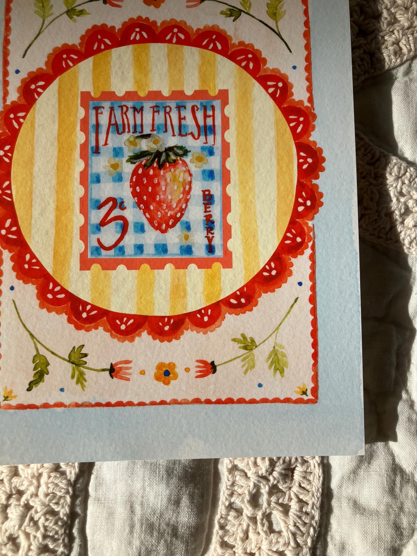 Farm Fresh Strawberry Print