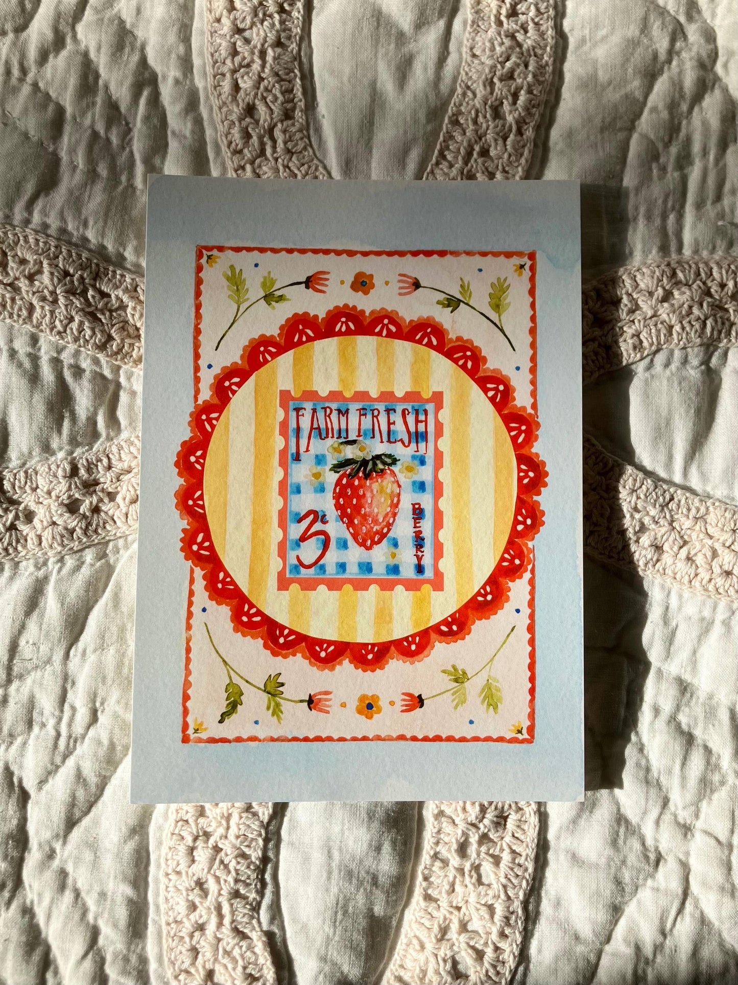 Farm Fresh Strawberry Print