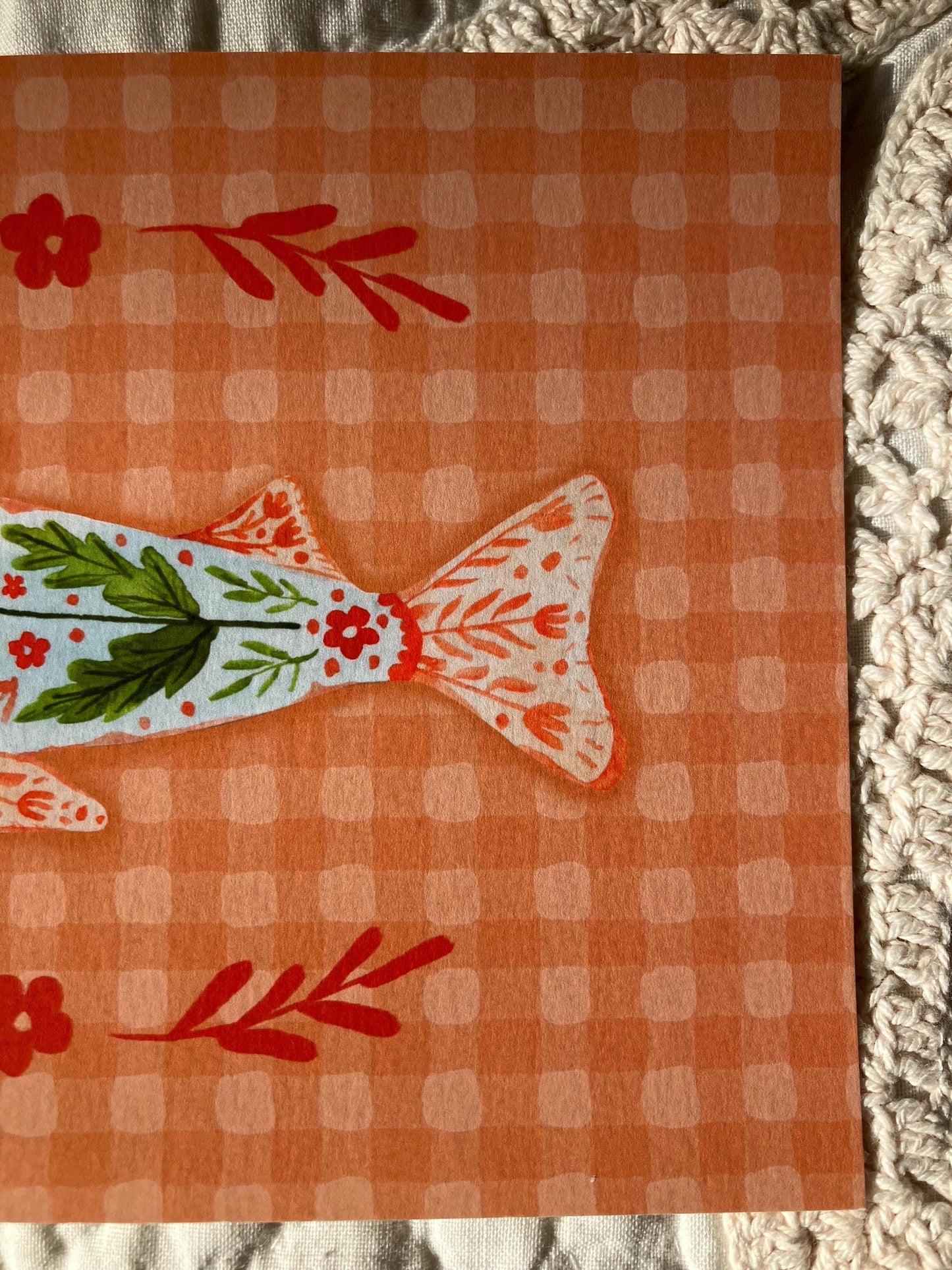 Strawberry Fish Print