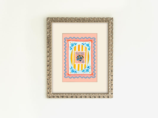 Blueberry Postage no. 2 Print