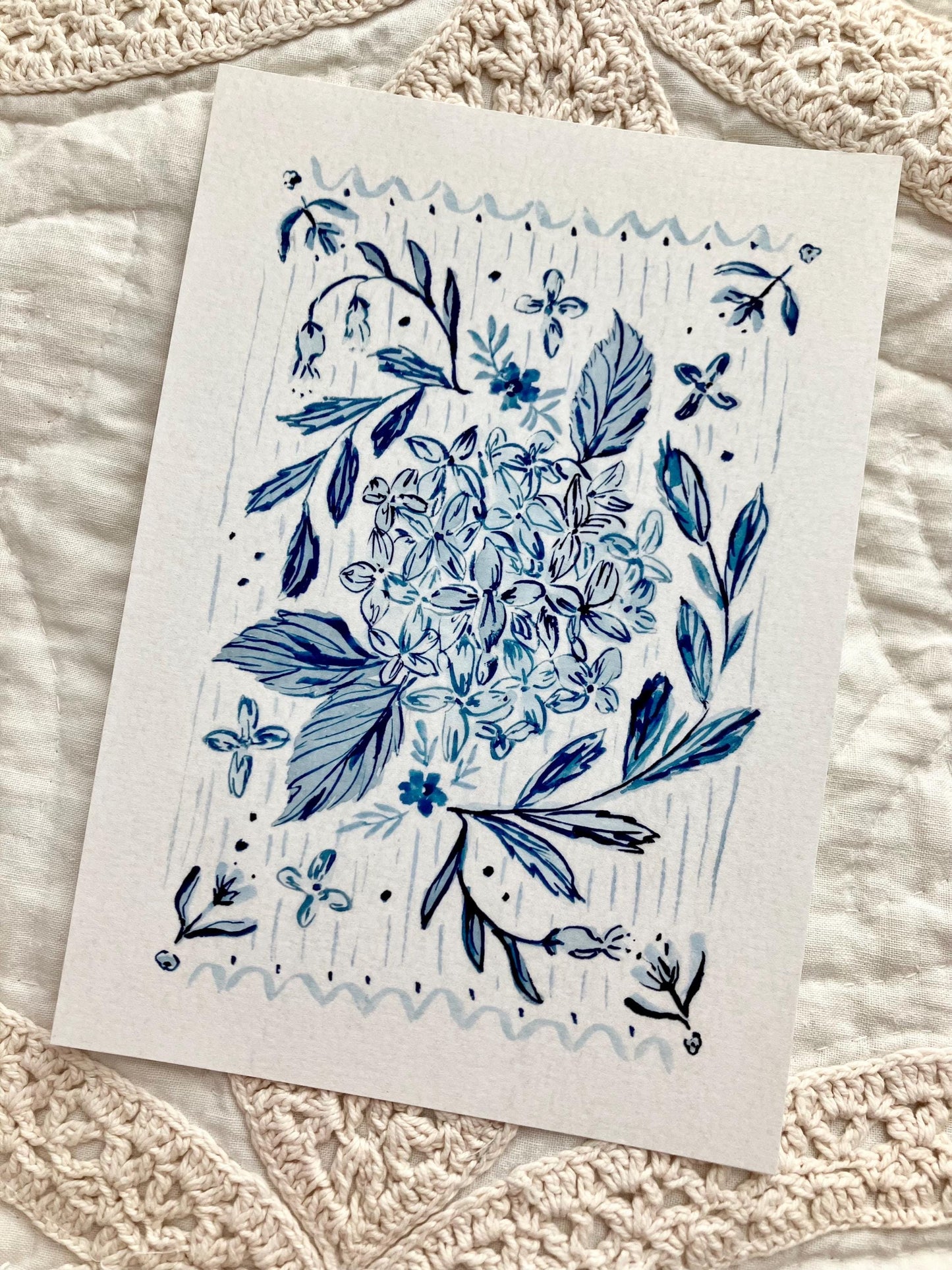 Hydrangea Study no. 1 Print