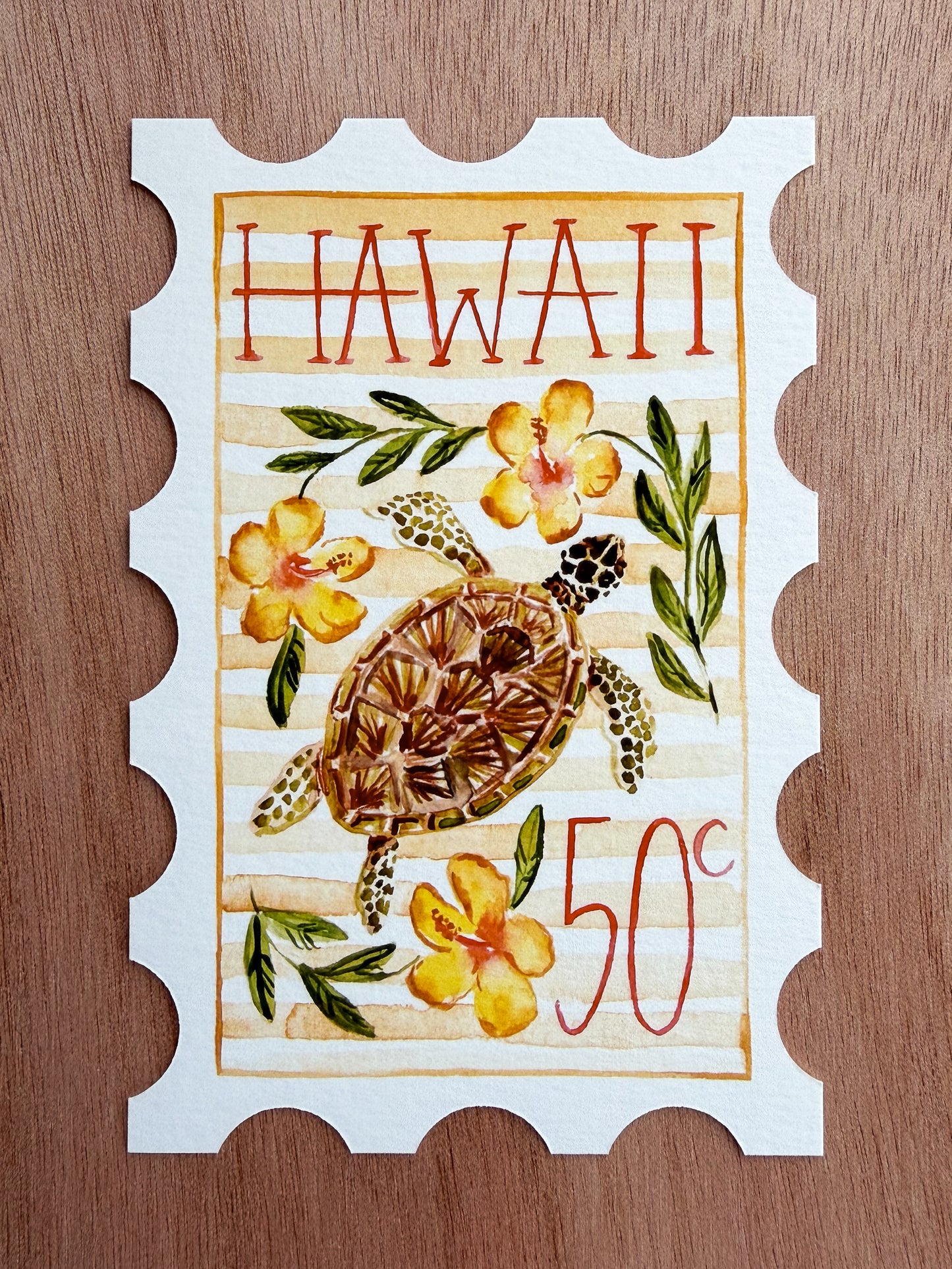 Hawaii Stamp Print