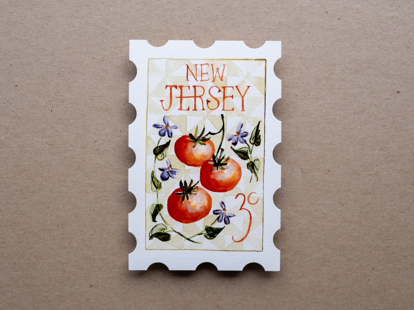 New Jersey Stamp Print