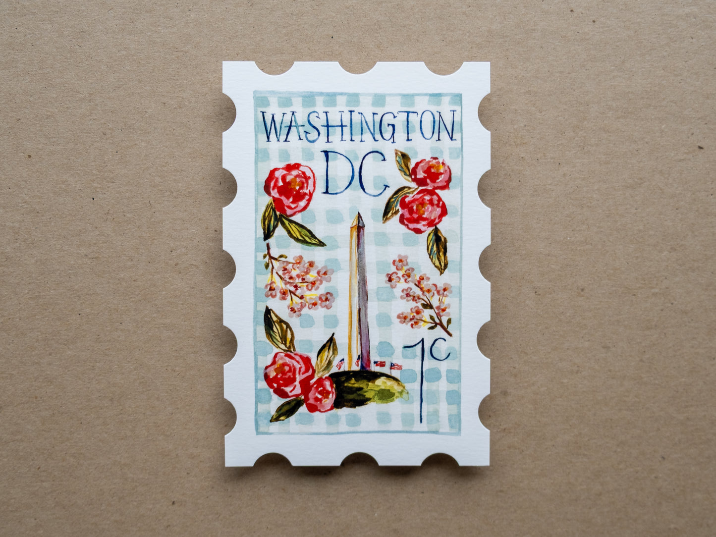 Washington D.C. Stamp Print