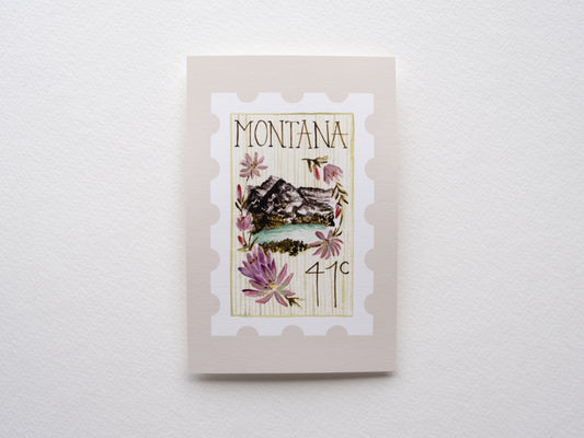 Montana Stamp Print