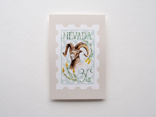 Nevada Stamp Print