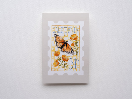 California Stamp Print