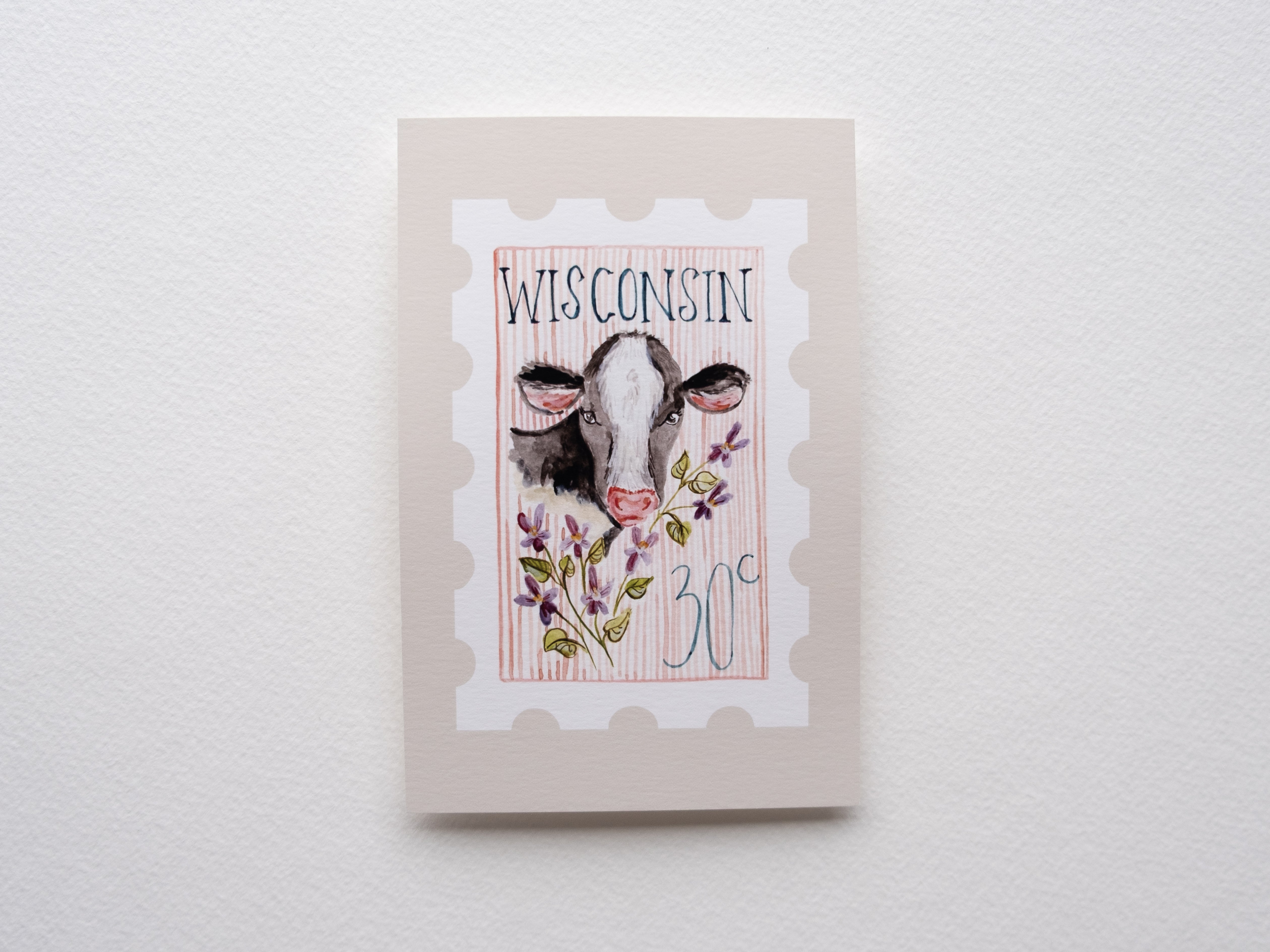 Wisconsin Stamp Print – Annalee Beck