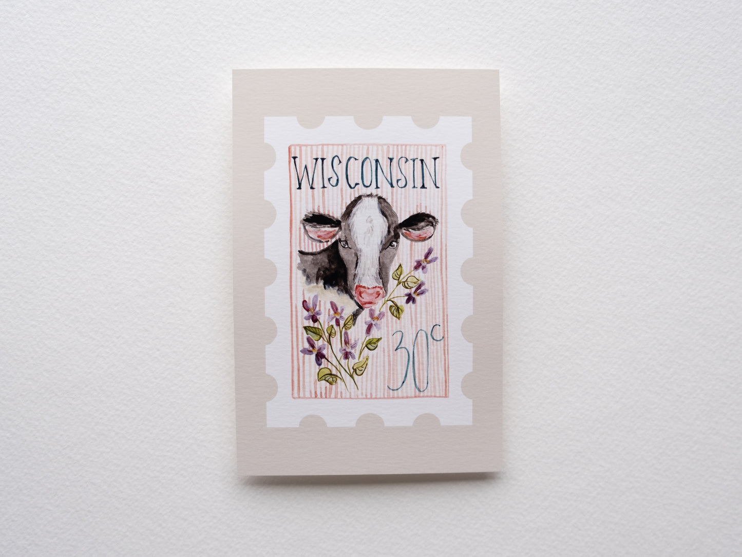 Wisconsin Stamp Print