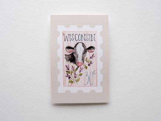 Wisconsin Stamp Print