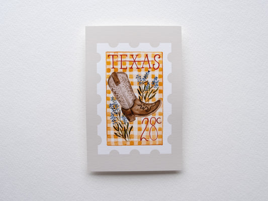Texas Stamp Print