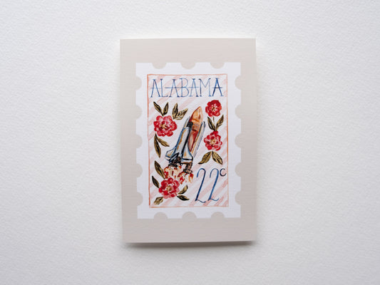 Alabama Stamp Print
