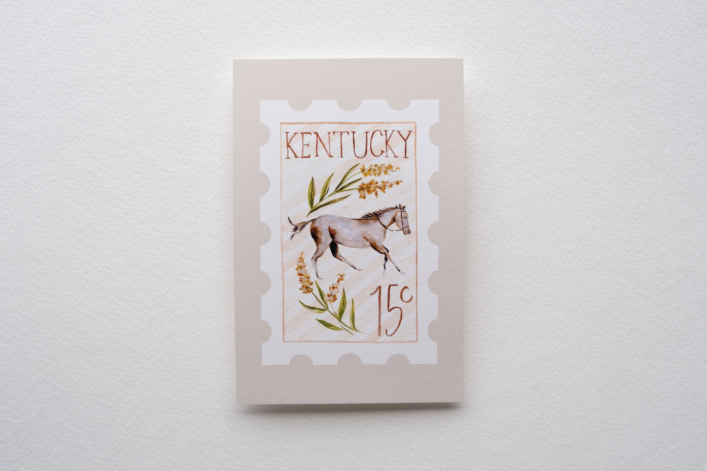 Kentucky Stamp Print