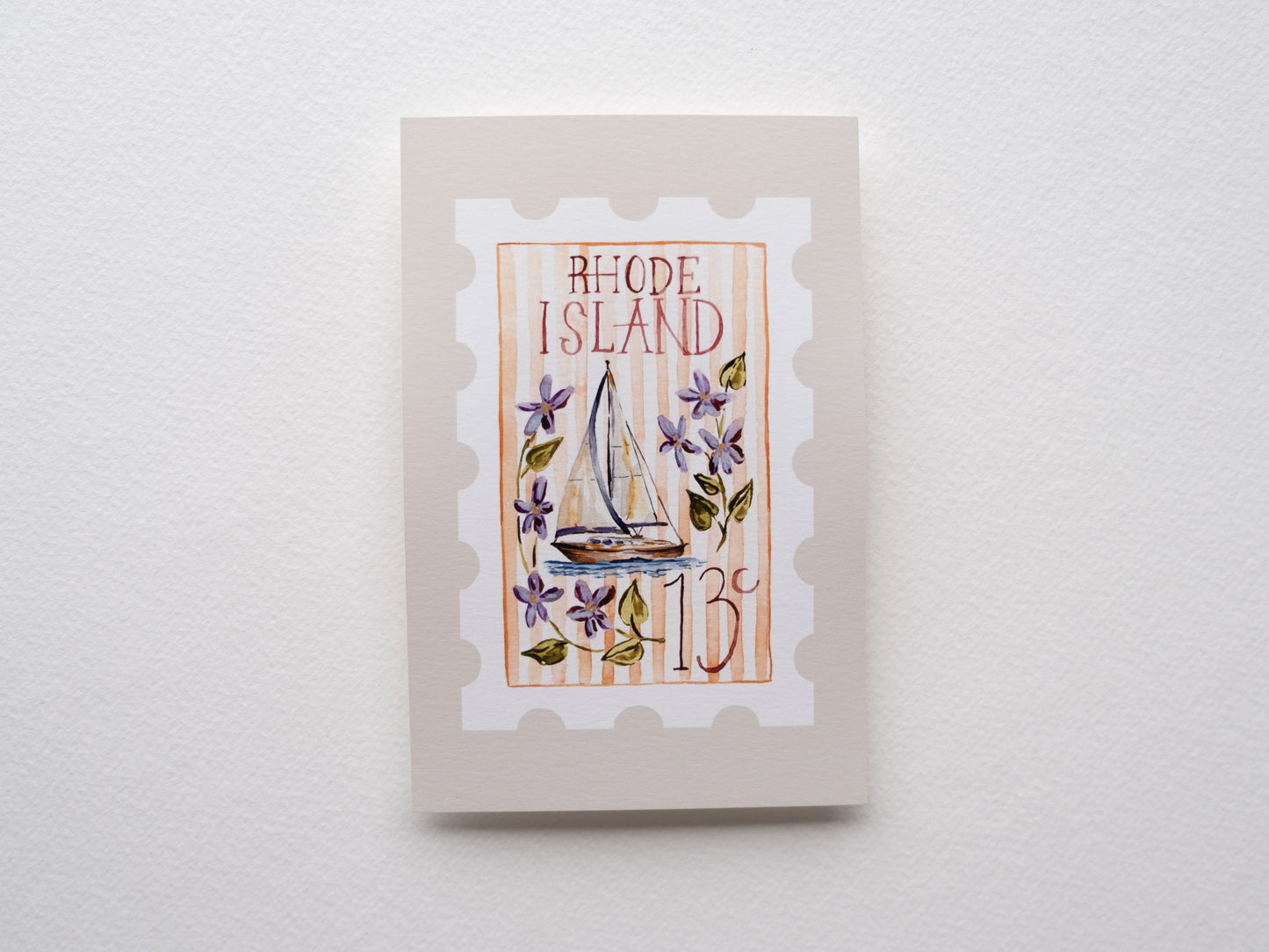 Rhode Island Stamp Print