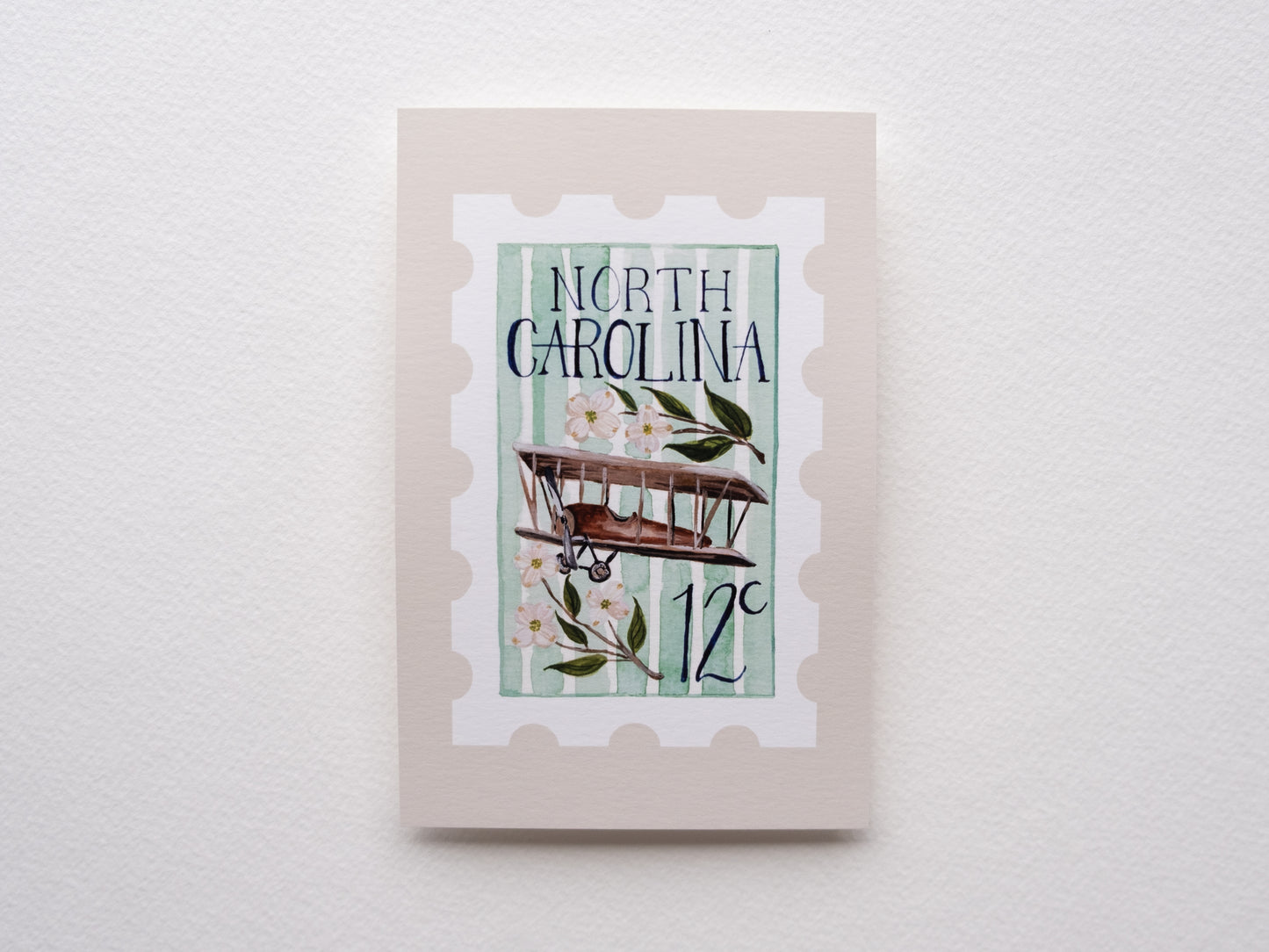 North Carolina Stamp Print