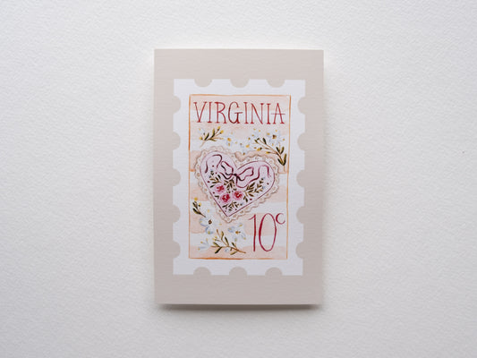 Virginia Stamp Print