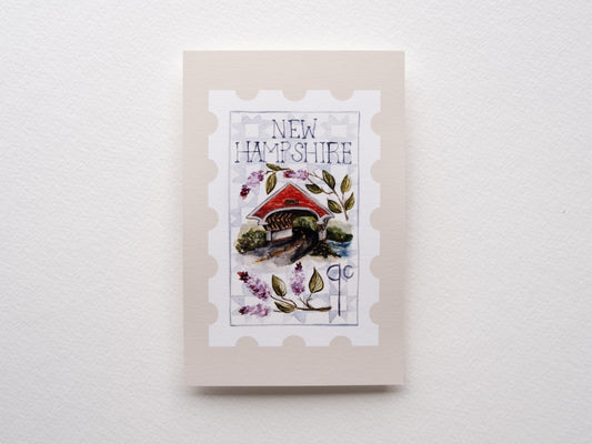 New Hampshire Stamp Print