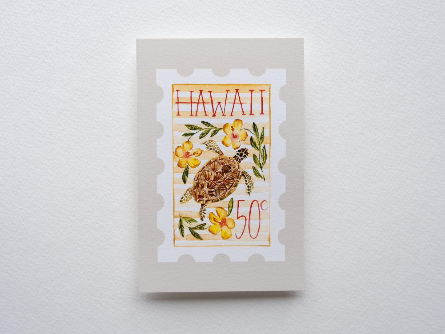 Hawaii Stamp Print