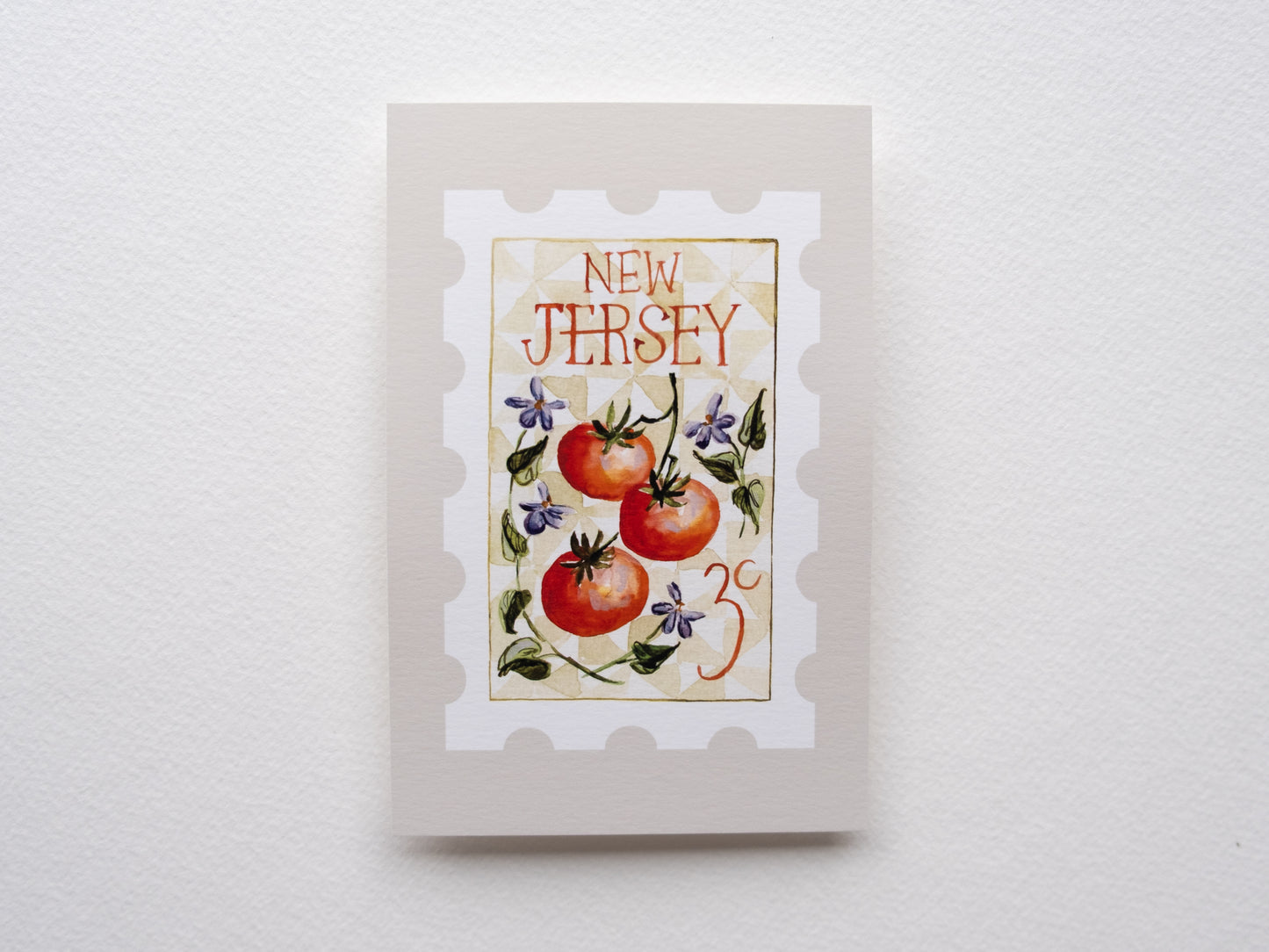 New Jersey Stamp Print