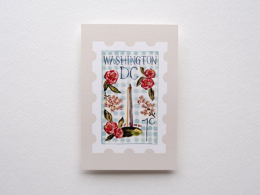 Washington D.C. Stamp Print