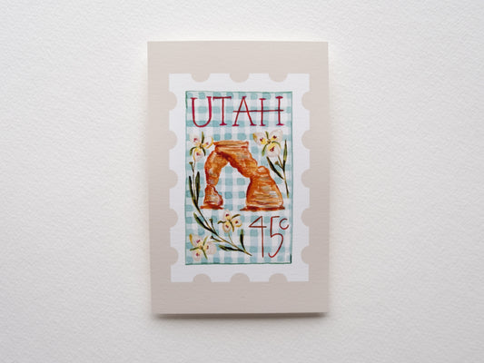 Utah Stamp Print