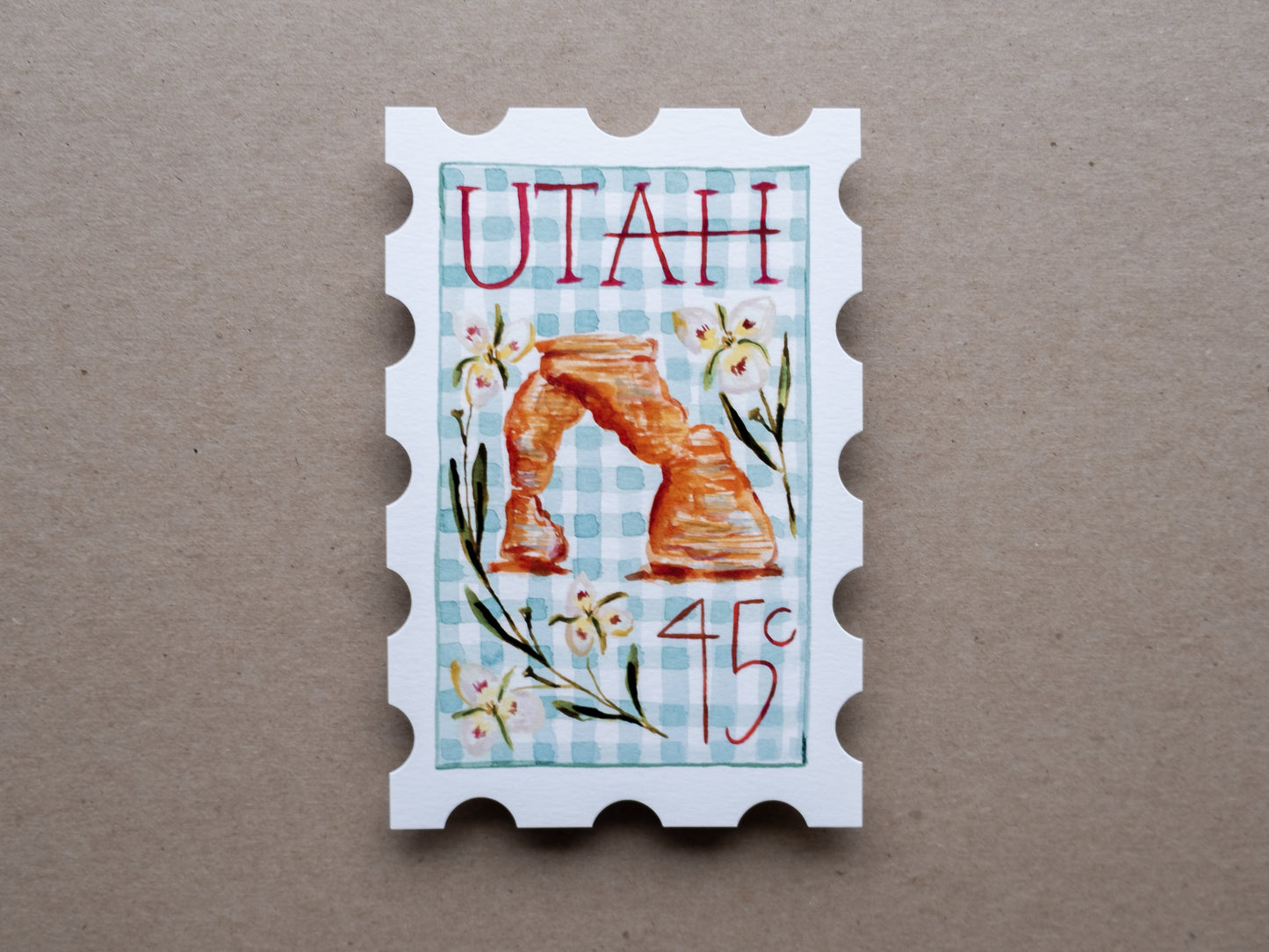 Utah Stamp Print