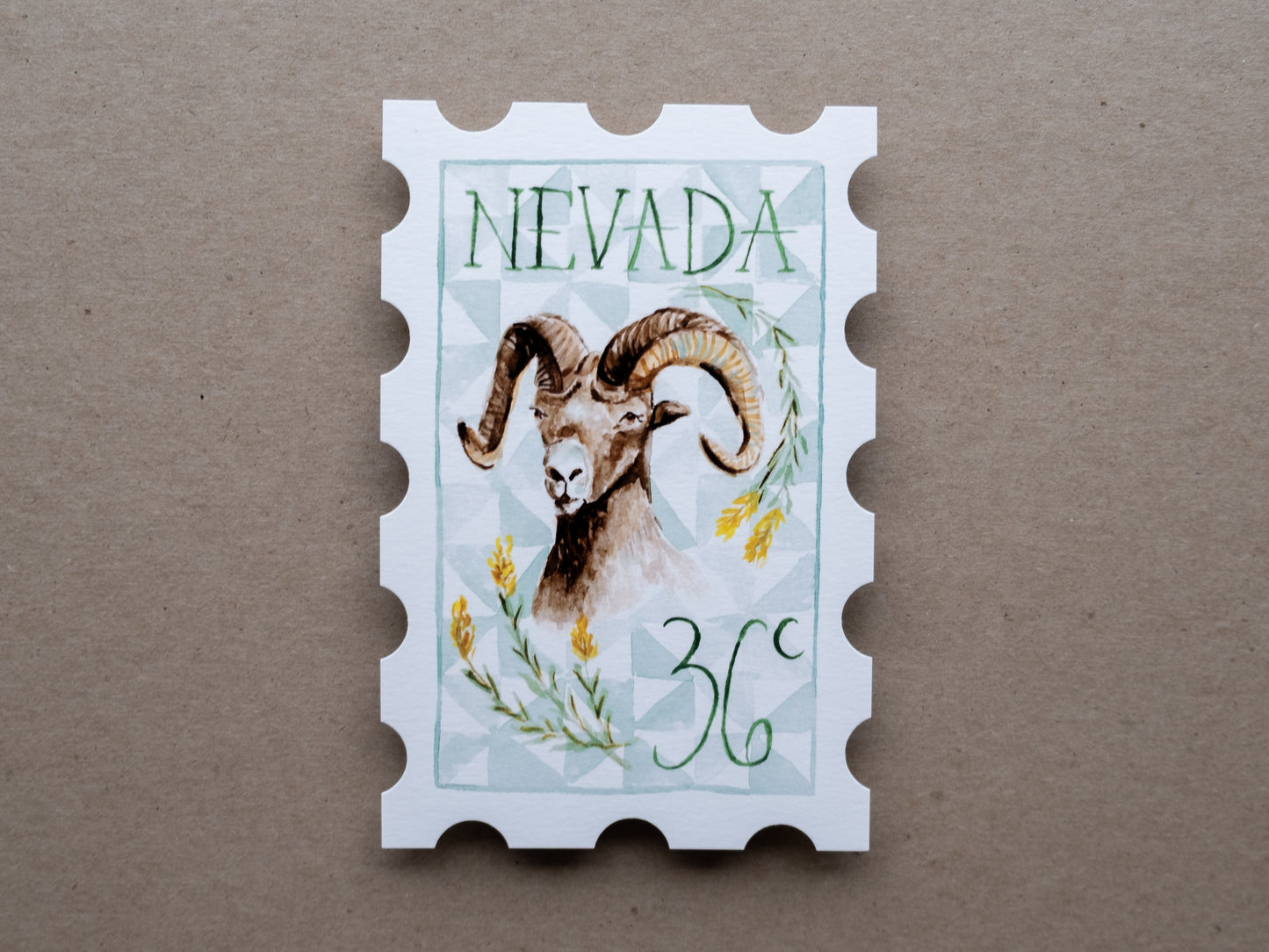 Nevada Stamp Print