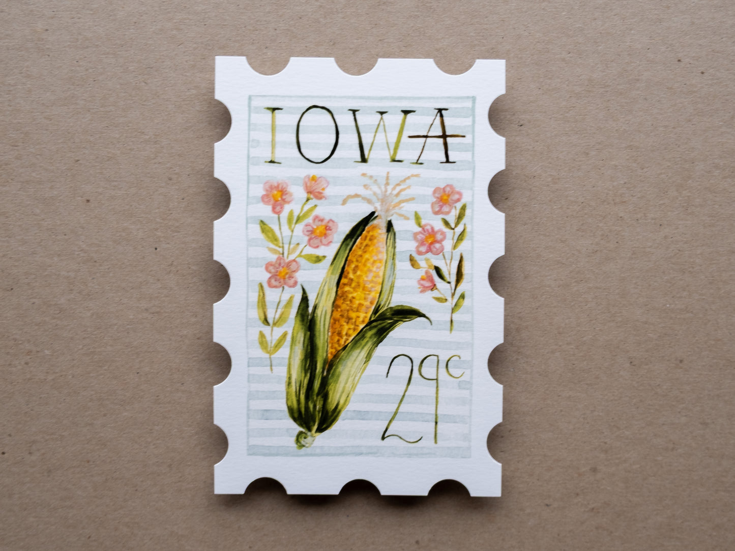 Iowa Stamp Print
