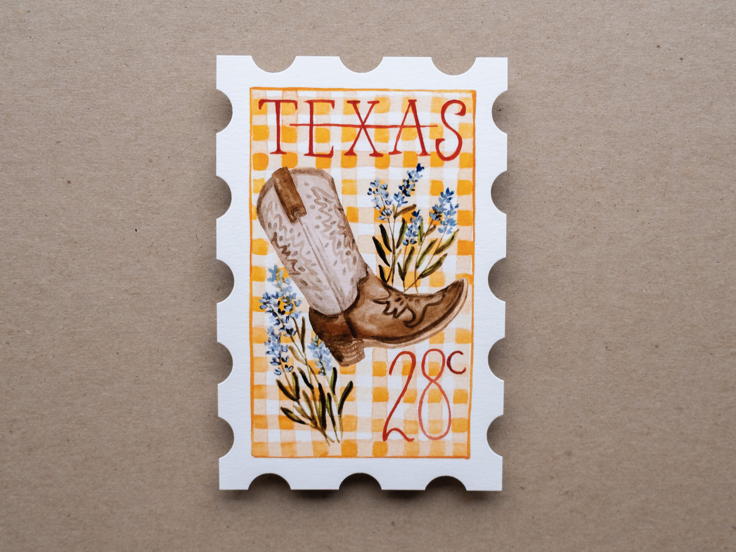 Texas Stamp Print
