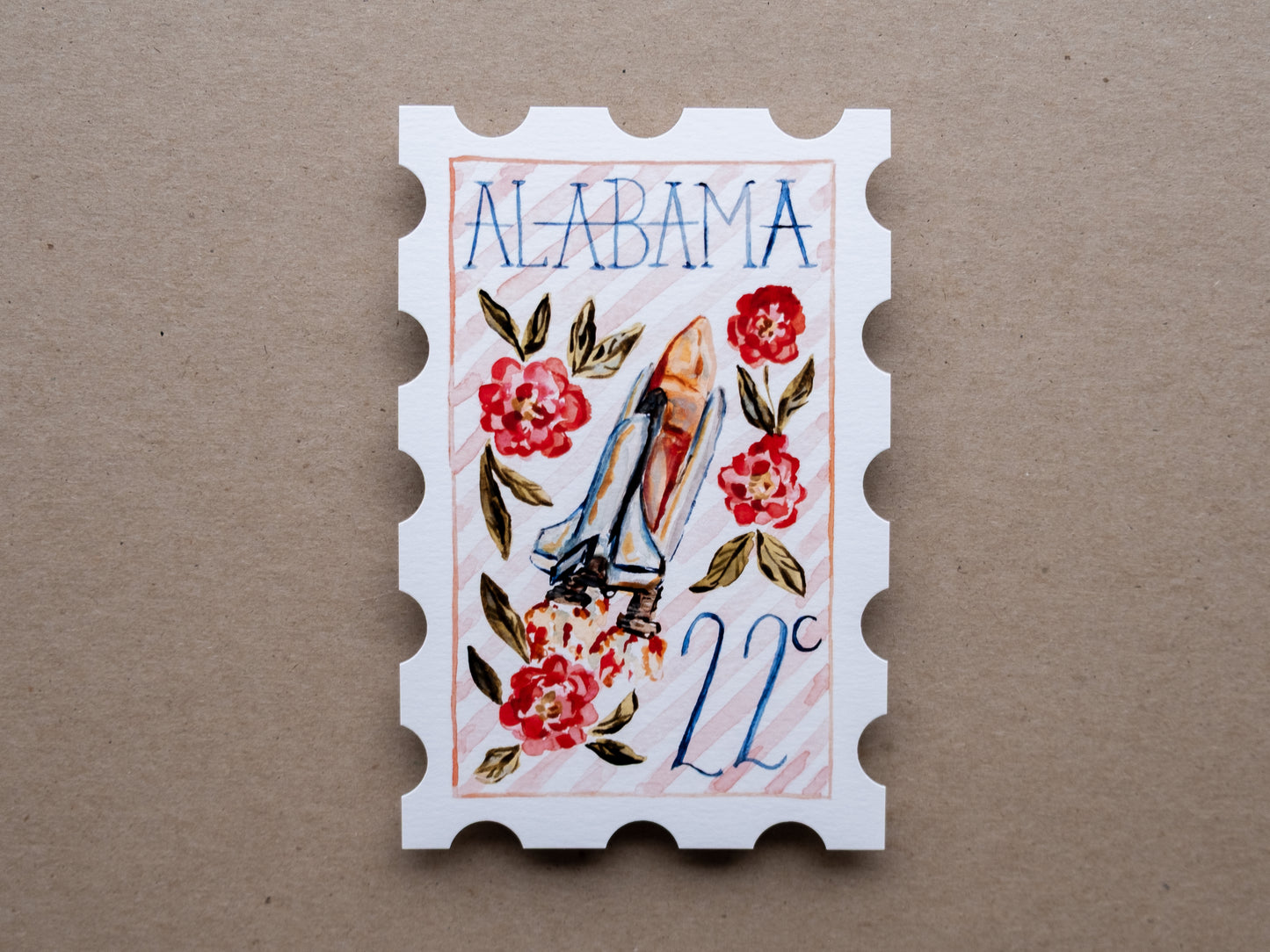 Alabama Stamp Print