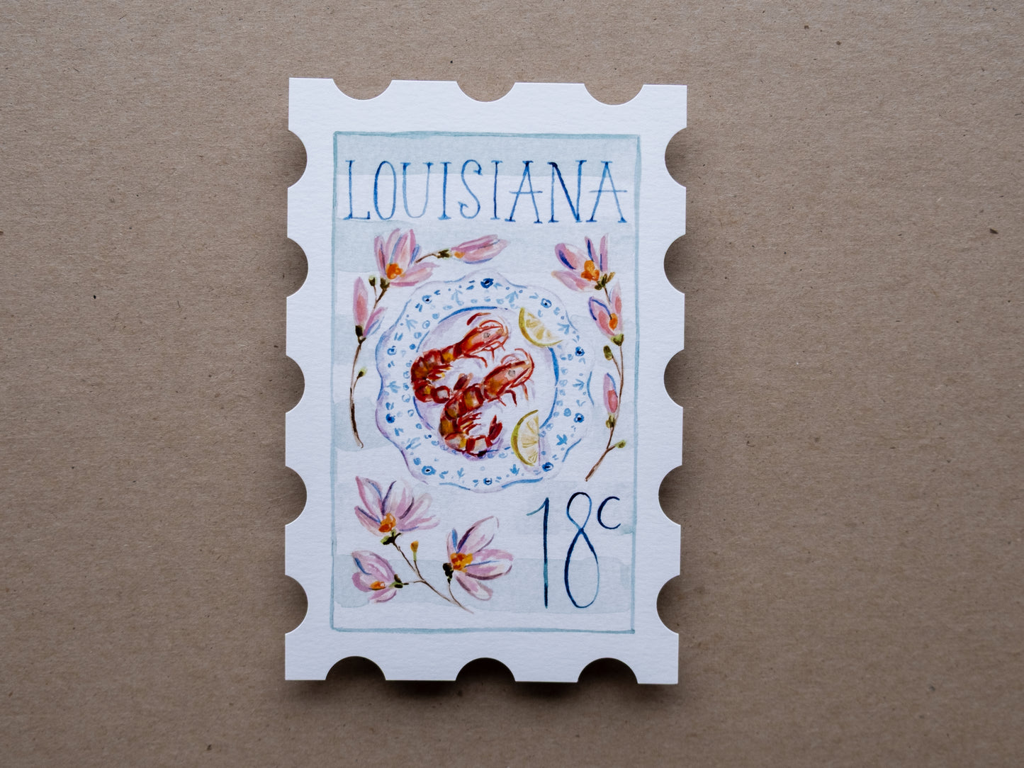 Louisiana Stamp Print