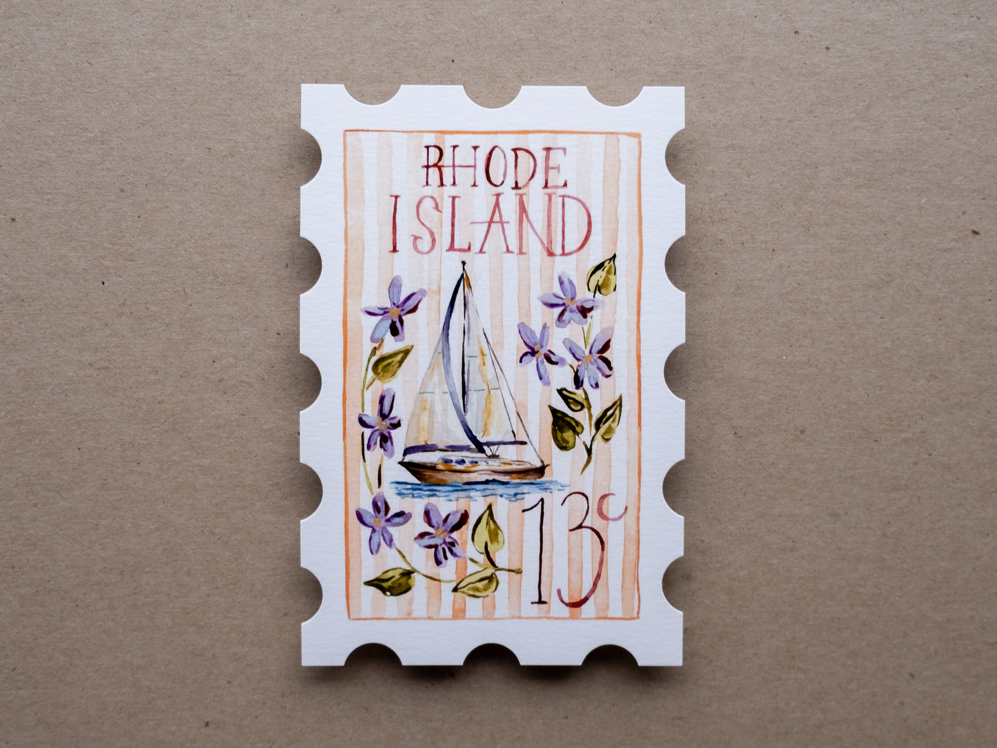 Rhode Island Stamp Print