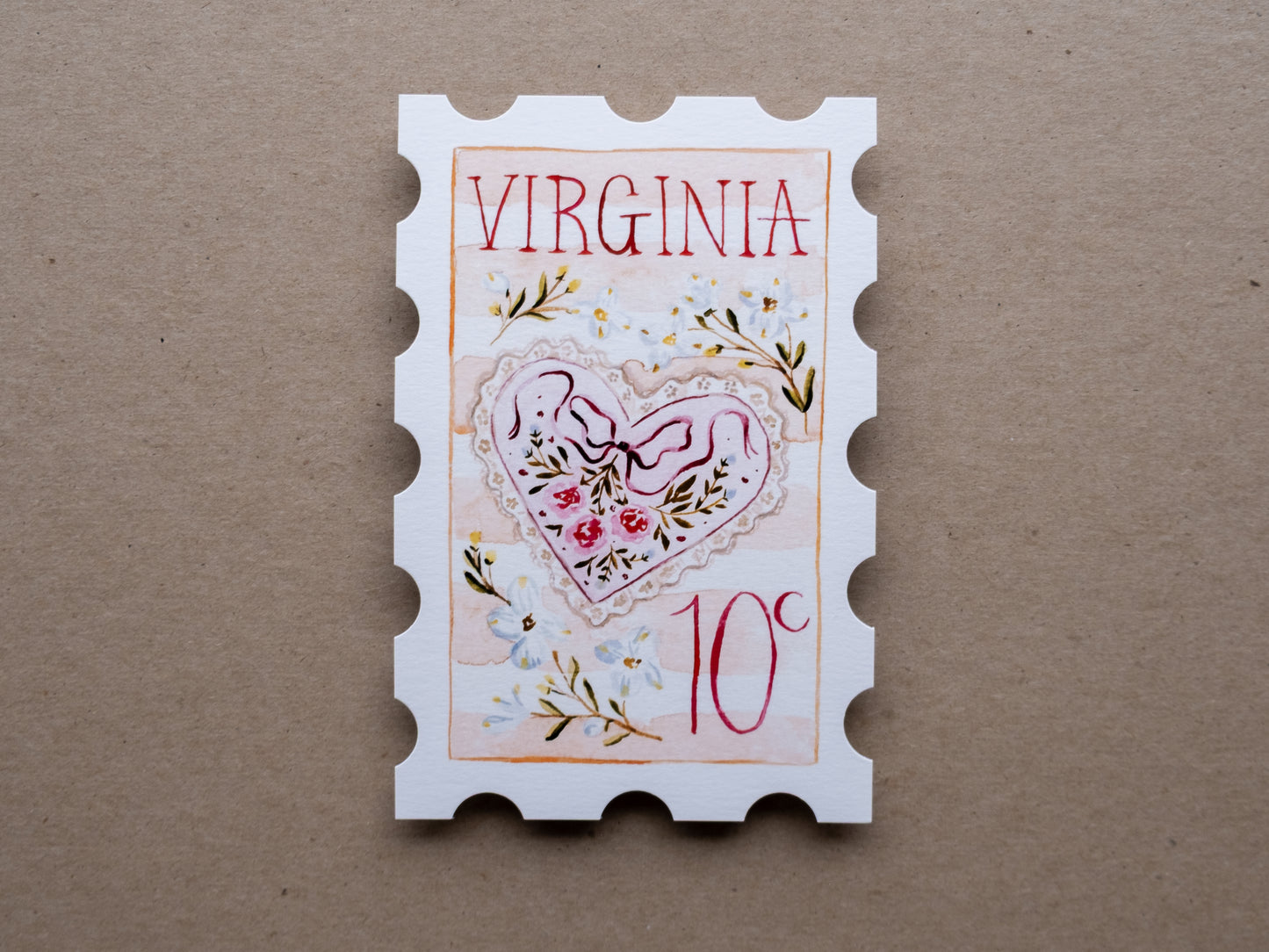 Virginia Stamp Print