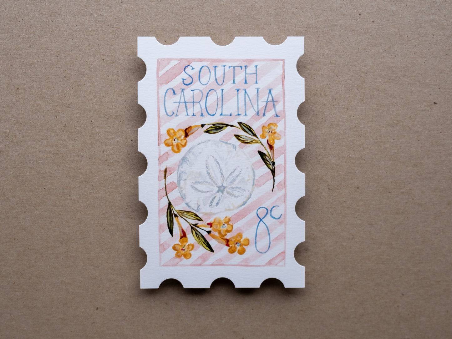 South Carolina Stamp Print